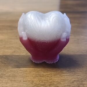 Red And White Hands Holding Heart